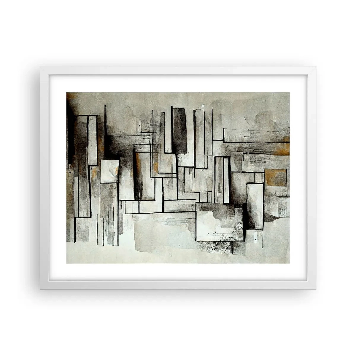 Póster en marco blanco - El poder de la sencillez - 50x40 cm