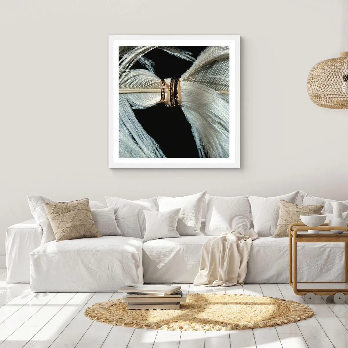 Póster en marco blanco - ...y no te dejaré.... - 40x40 cm