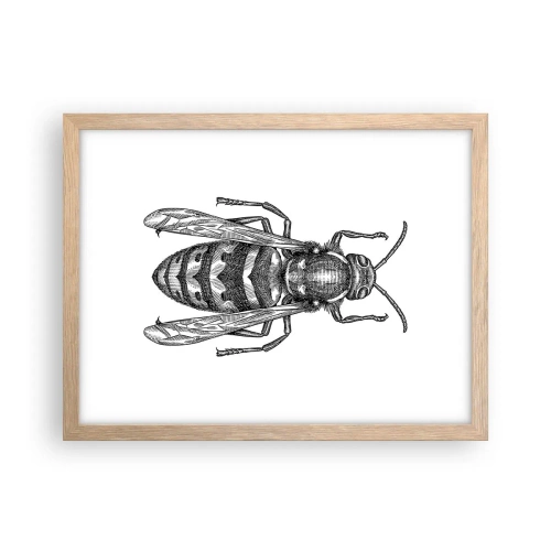 Póster en marco roble claro - Desde un planeta de insectos - 40x30 cm