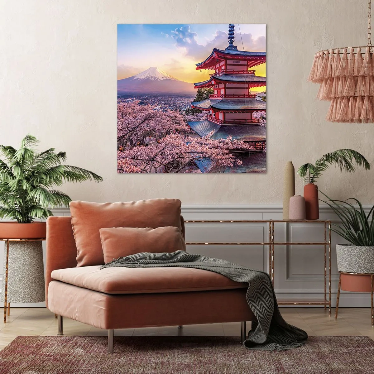 Cuadro sobre lienzo - Impresión de Imagen - La esencia del espíritu japonés - 30x30 cm