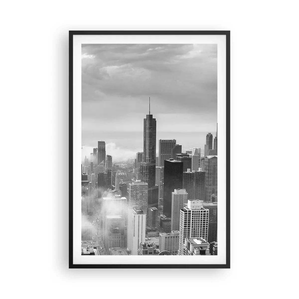 Póster en marco negro - Paisaje americano - 61x91 cm