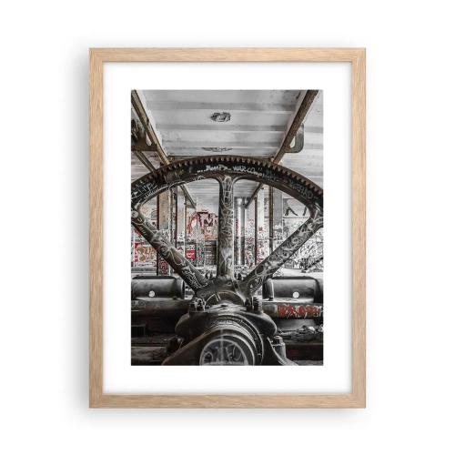 Póster en marco roble claro - La vida secreta de una fábrica - 30x40 cm