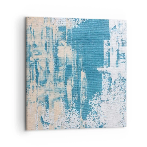 Cuadro sobre lienzo - Impresión de Imagen - A través de un carámbano - 60x60 cm