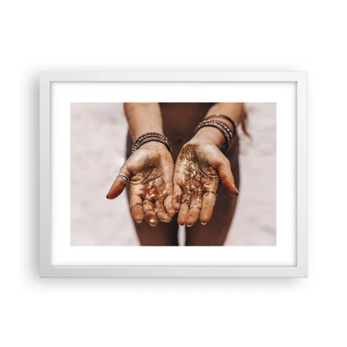 Póster en marco blanco - Un regalo para ti - 40x30 cm