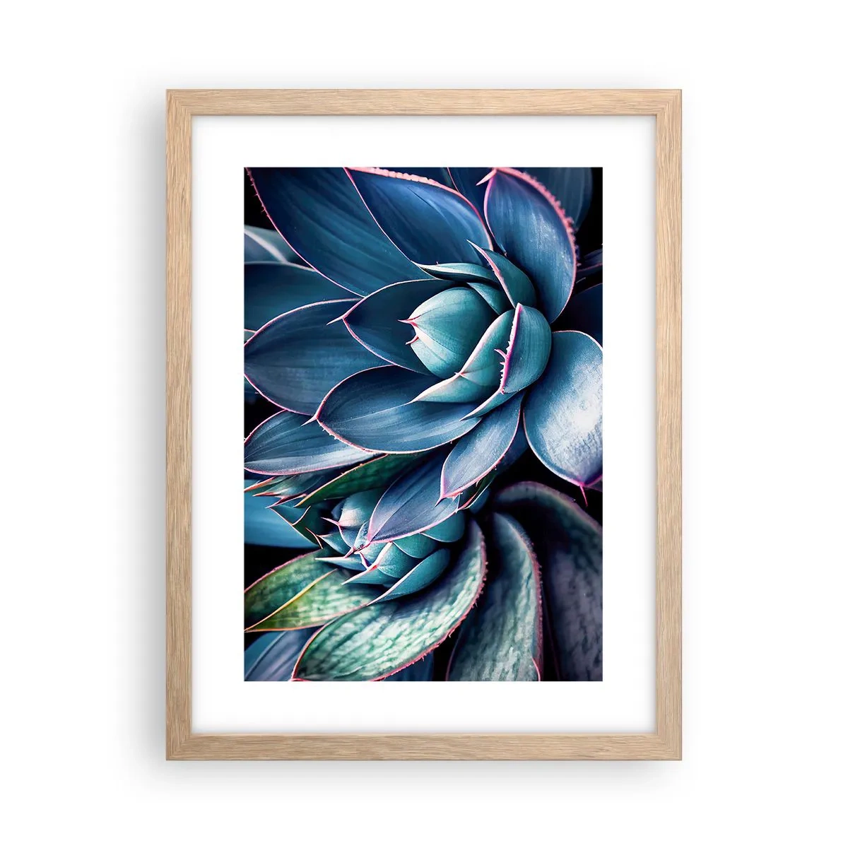 Póster en marco roble claro - Fuerza vital - 30x40 cm