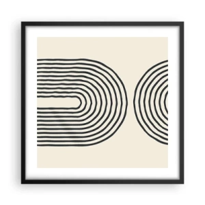 Póster en marco negro - Próximamente... - 50x50 cm