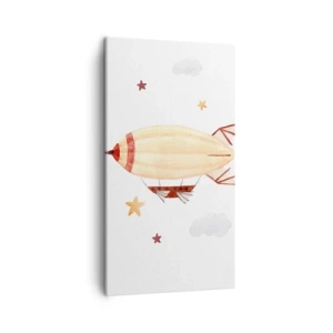 Cuadro sobre lienzo - Impresión de Imagen - Dirigible - 45x80 cm