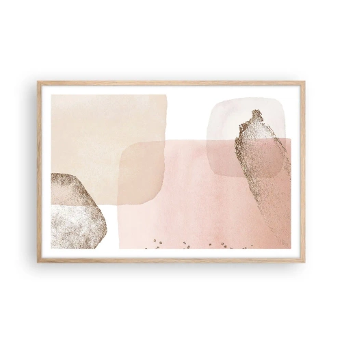 Póster en marco roble claro - Una mirada a través del color - 91x61 cm