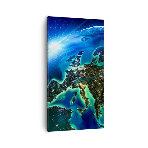 Cuadro sobre lienzo - Impresión de Imagen - Una Europa resplandeciente - 55x100 cm