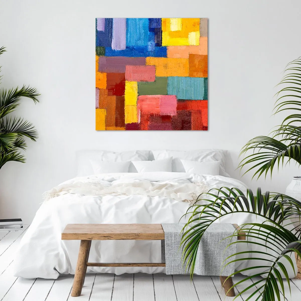 Cuadro sobre lienzo - Impresión de Imagen - Cada una diferente, todas coloridas - 40x40 cm