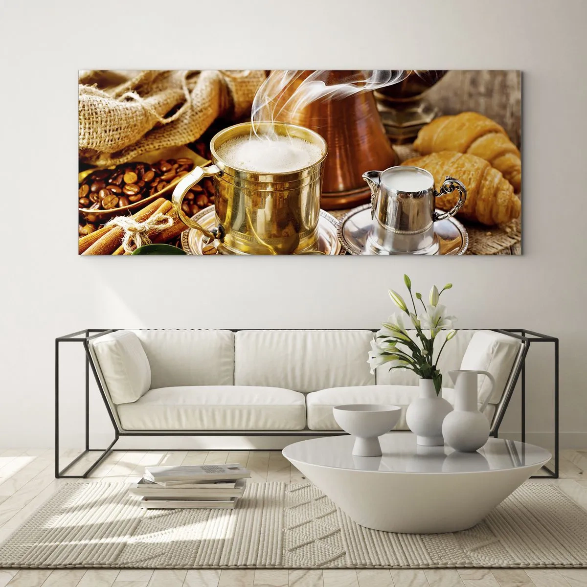 Cuadro sobre vidrio - Impresiones sobre Vidrio - Que tengas un buen día - 100x40 cm