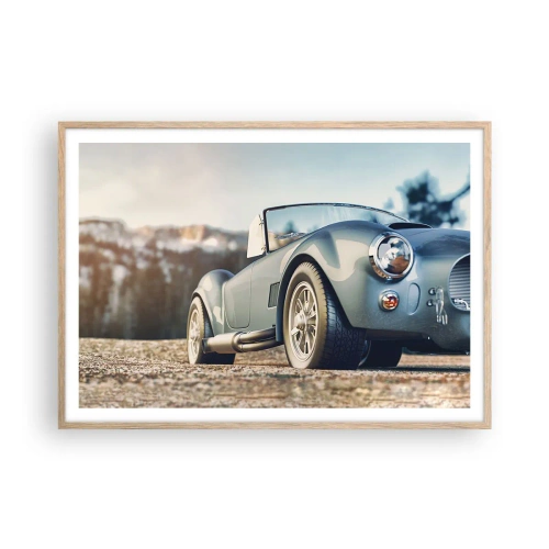 Póster en marco roble claro - Porque el estilo importa - 100x70 cm