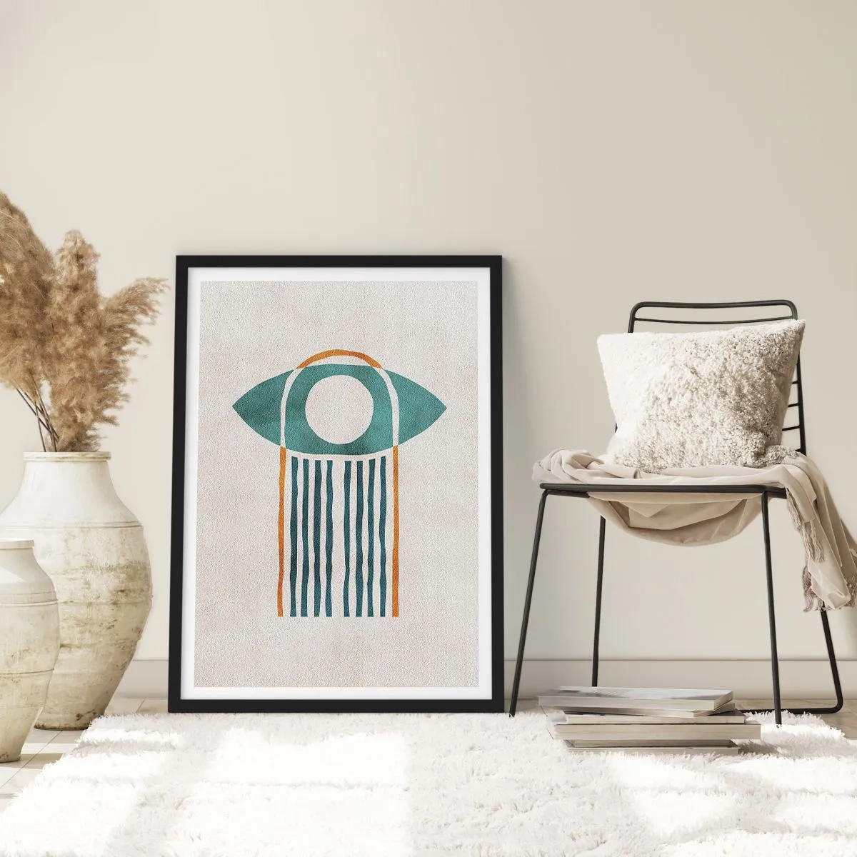 Póster en marco negro - Signos y rituales - 30x40 cm