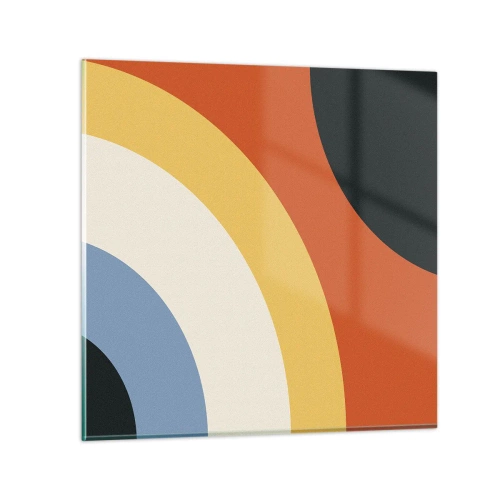 Cuadro sobre vidrio - Impresiones sobre Vidrio - Círculo sobre círculo - 50x50 cm