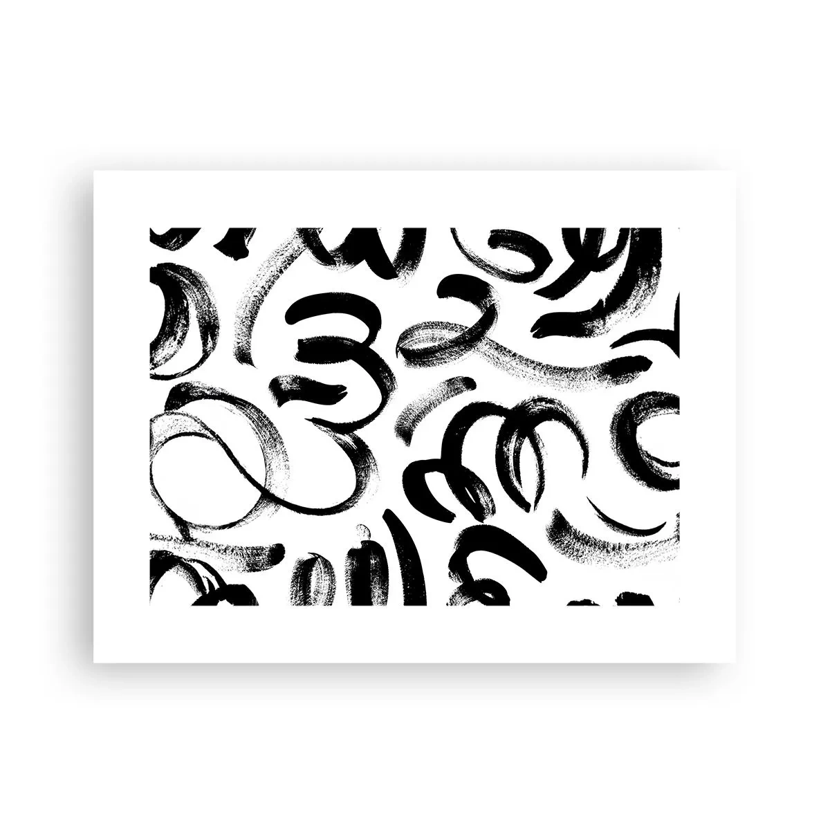 Póster - Negro sobre blanco - 40x30 cm