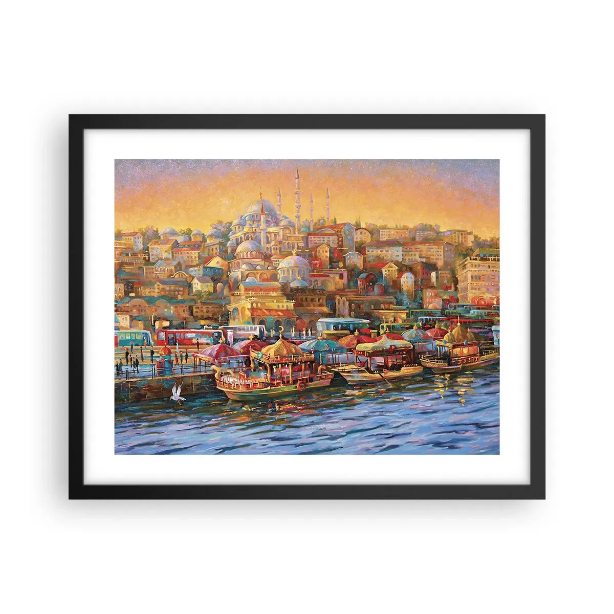 Póster en marco negro - Una historia en Estambul - 50x40 cm