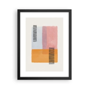 Póster en marco negro - La rectitud - 30x40 cm
