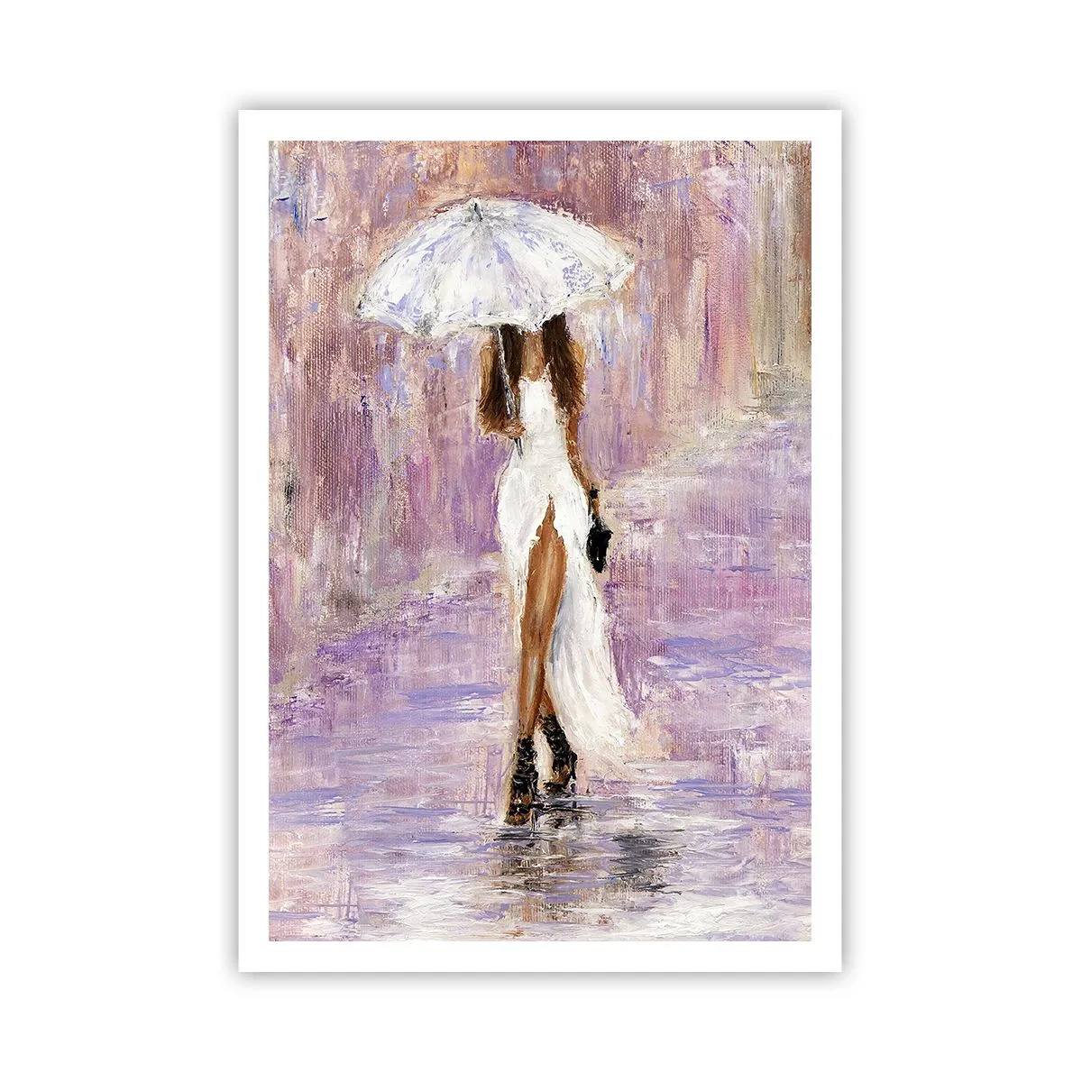 Póster - En la lluvia de lilas - 70x100 cm