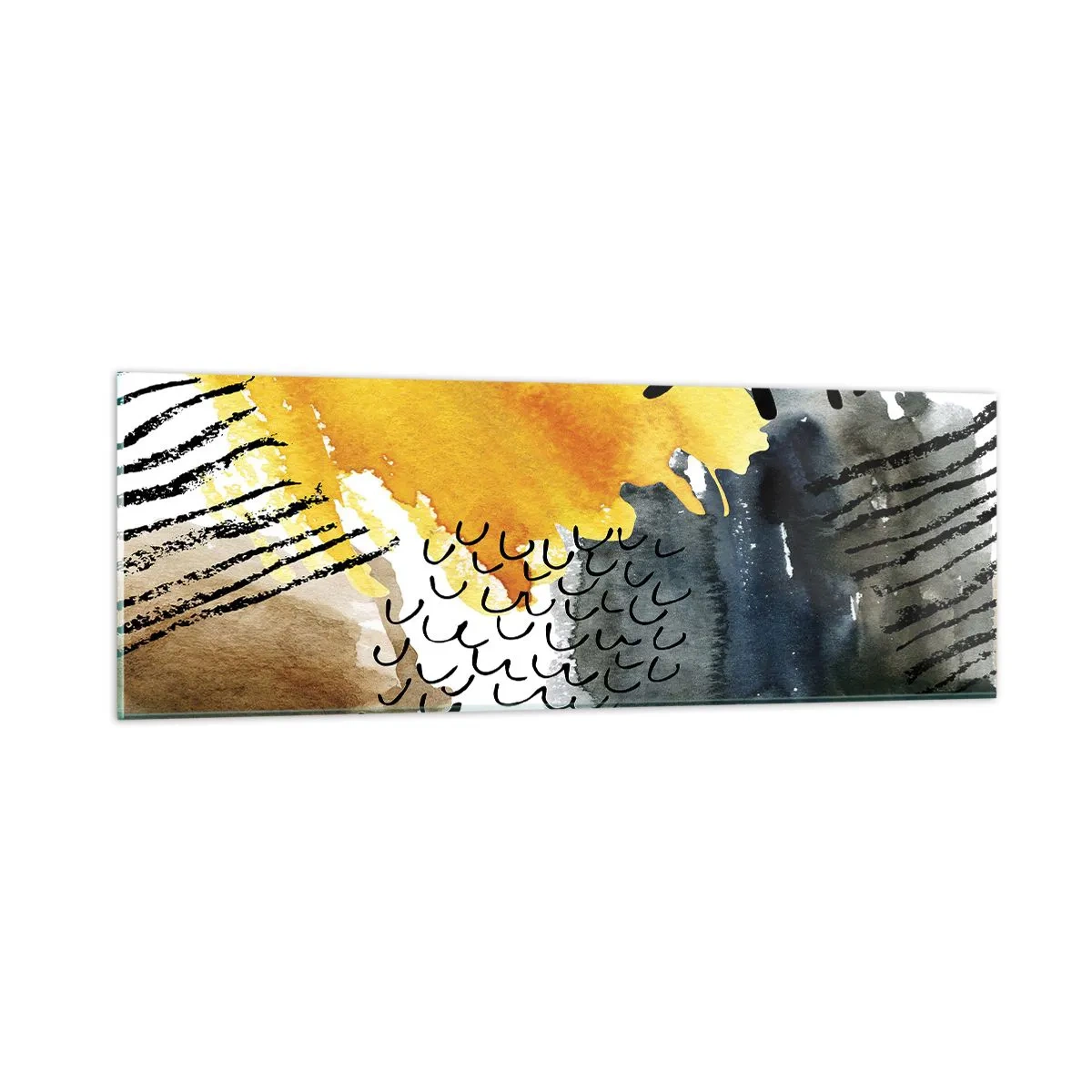 Cuadro sobre vidrio - Impresiones sobre Vidrio - Reunión de los elementos - 90x30 cm