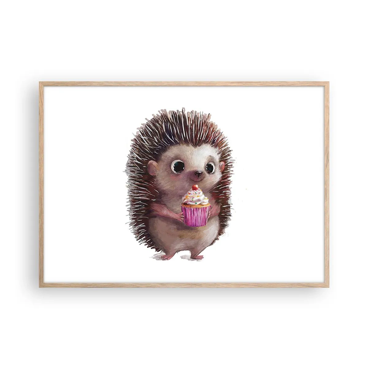 Póster en marco roble claro - La celebración es diaria - 100x70 cm