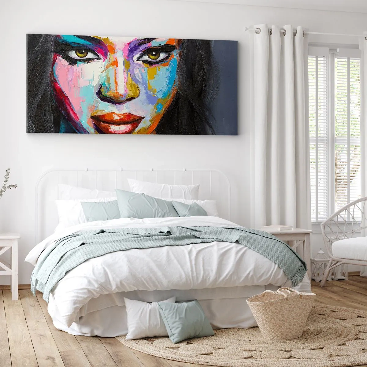 Cuadro sobre lienzo - Impresión de Imagen - Mirada penetrante - 100x40 cm