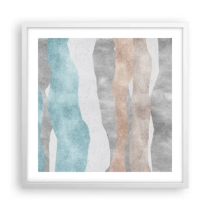 Póster en marco blanco - Un estudio de la cercanía - 50x50 cm