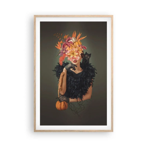 Póster en marco roble claro - Hechizo de bruja - 61x91 cm