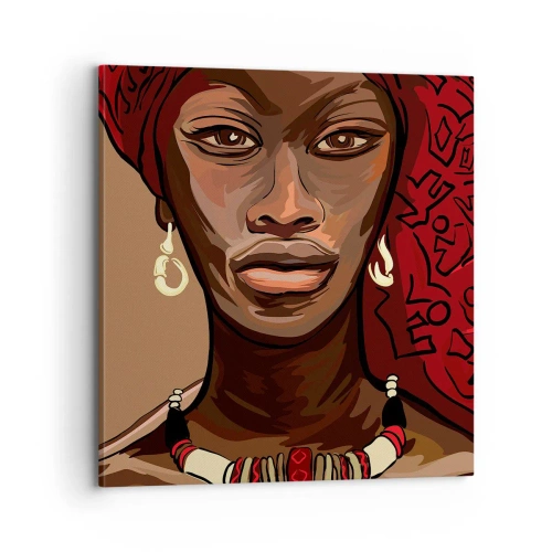 Cuadro sobre lienzo - Impresión de Imagen - Venus de ébano - 70x70 cm