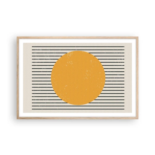 Póster en marco roble claro - El poder de la sencillez - 91x61 cm