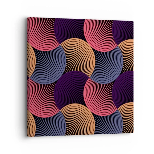 Cuadro sobre lienzo - Impresión de Imagen - En un ritmo circular - 30x30 cm