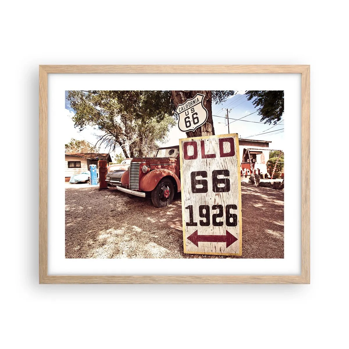 Póster en marco roble claro - Una leyenda de la América profunda - 50x40 cm