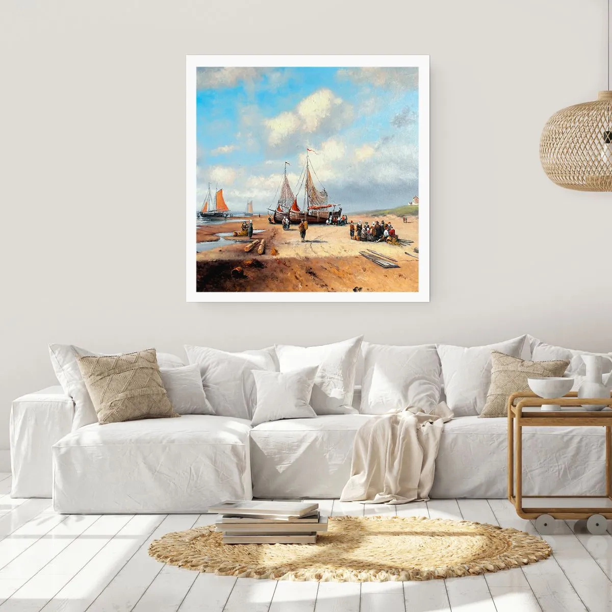 Póster - Después de una pesca exitosa - 60x60 cm