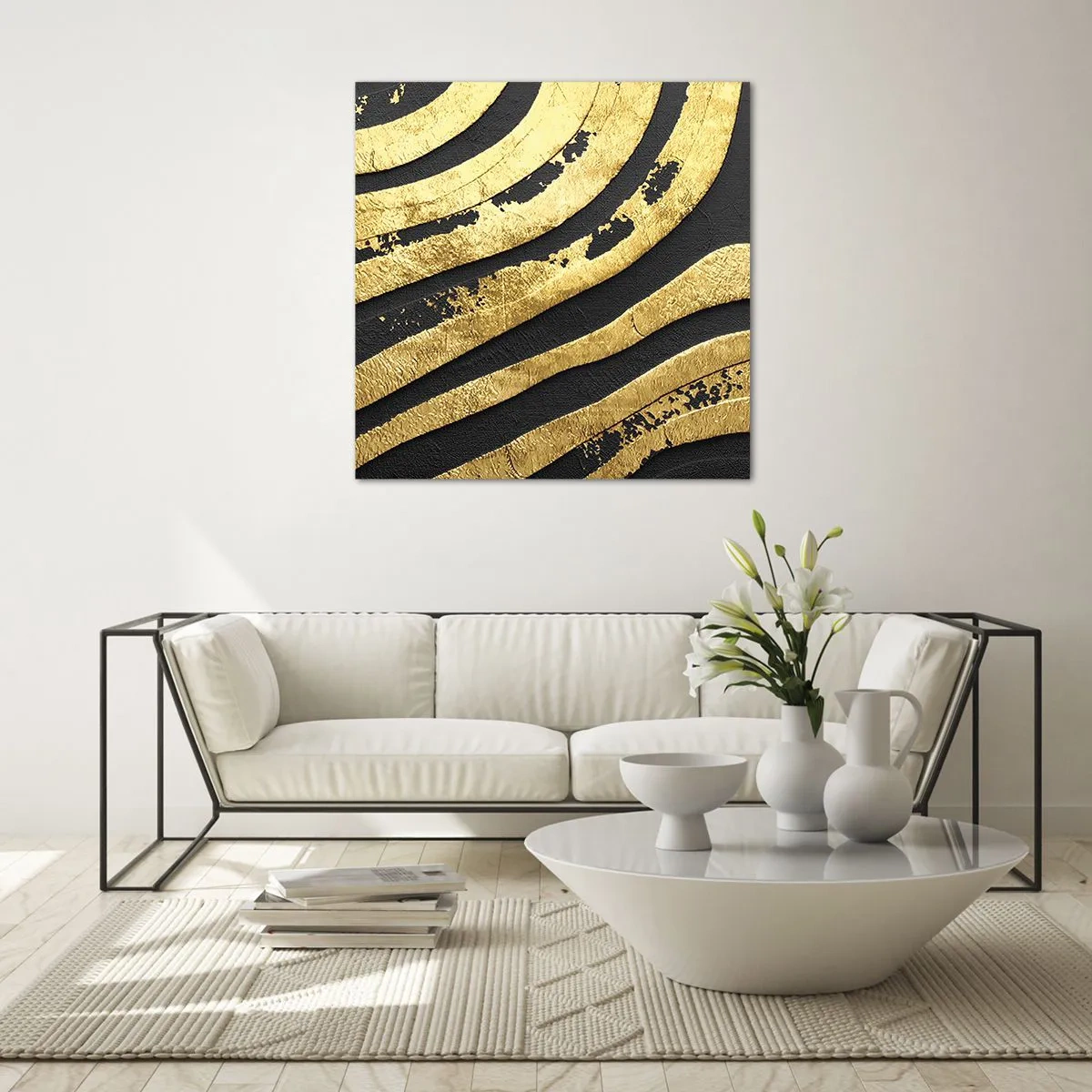 Cuadro sobre vidrio - Impresiones sobre Vidrio - Todo fluye - 70x70 cm