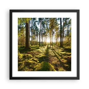 Póster en marco negro - ...Más allá de los siete bosques - 40x40 cm