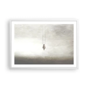 Póster en marco blanco - El niño que llevamos dentro - 70x50 cm