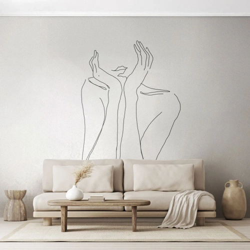 Fotomural Premium Sand - Con qué sueñan las mujeres - Mujer, Gráficos, Pedazo - 300x210 cm