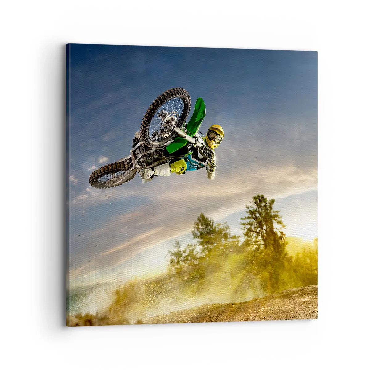 Cuadro sobre lienzo - Impresión de Imagen - ¡Enciende tus emociones! - 70x70 cm