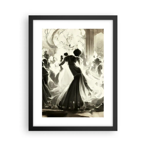Póster en marco negro - Gran mascarada - 30x40 cm