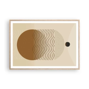 Póster en marco roble claro - Sobre el origen de las figuras geométricas - 100x70 cm