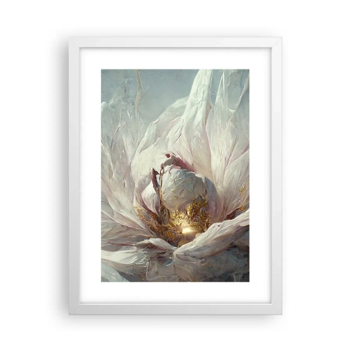 Póster en marco blanco - Florece una vez cada cien años - 30x40 cm
