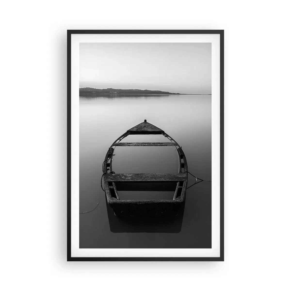 Póster en marco negro - Anhelo y melancolía - 61x91 cm