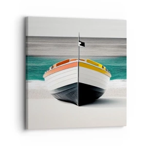 Cuadro sobre lienzo - Impresión de Imagen - En su lugar exacto - 30x30 cm