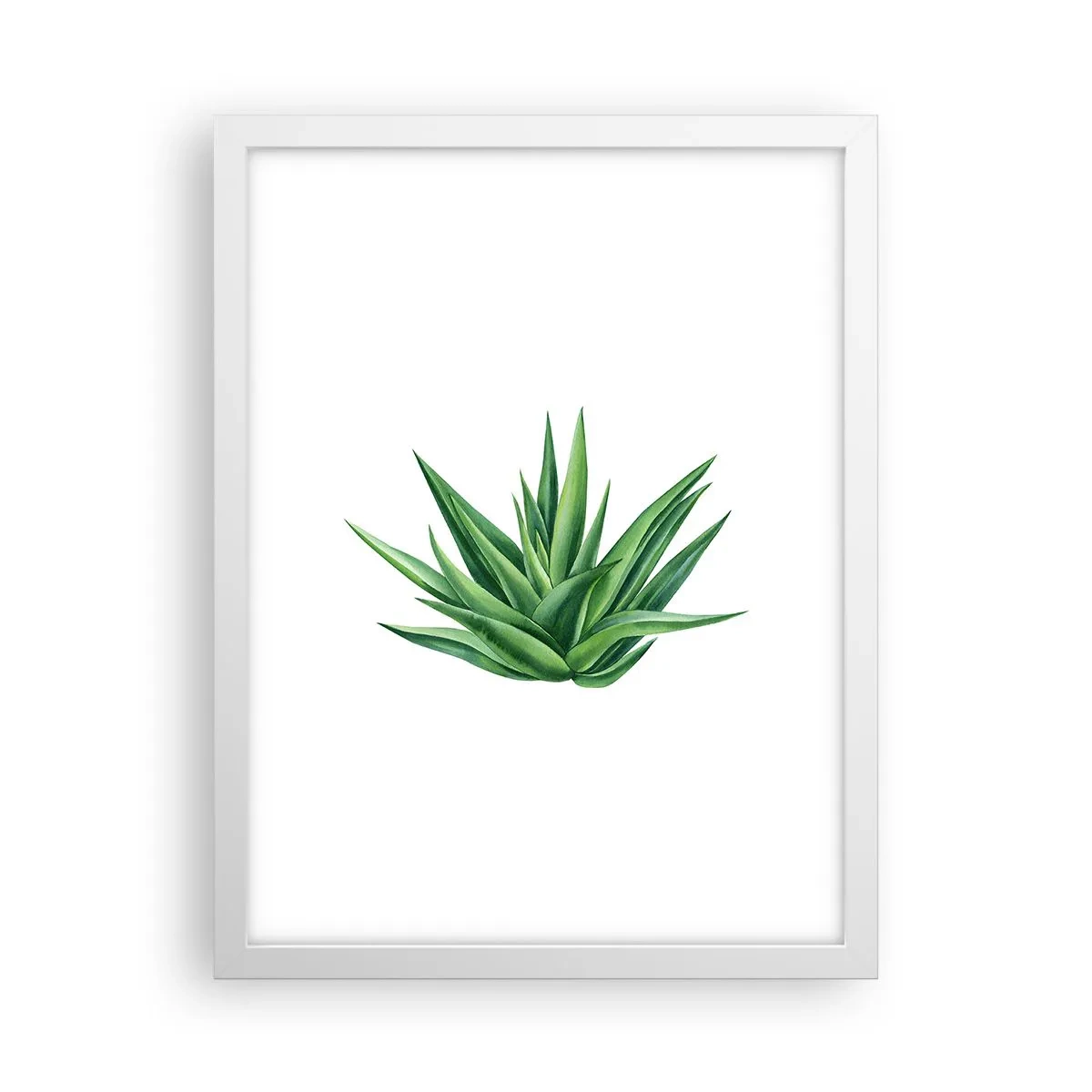 Póster en marco blanco - Verde - fuerza - vida - 30x40 cm