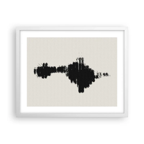 Póster en marco blanco - Vibraciones de la imaginación - 50x40 cm