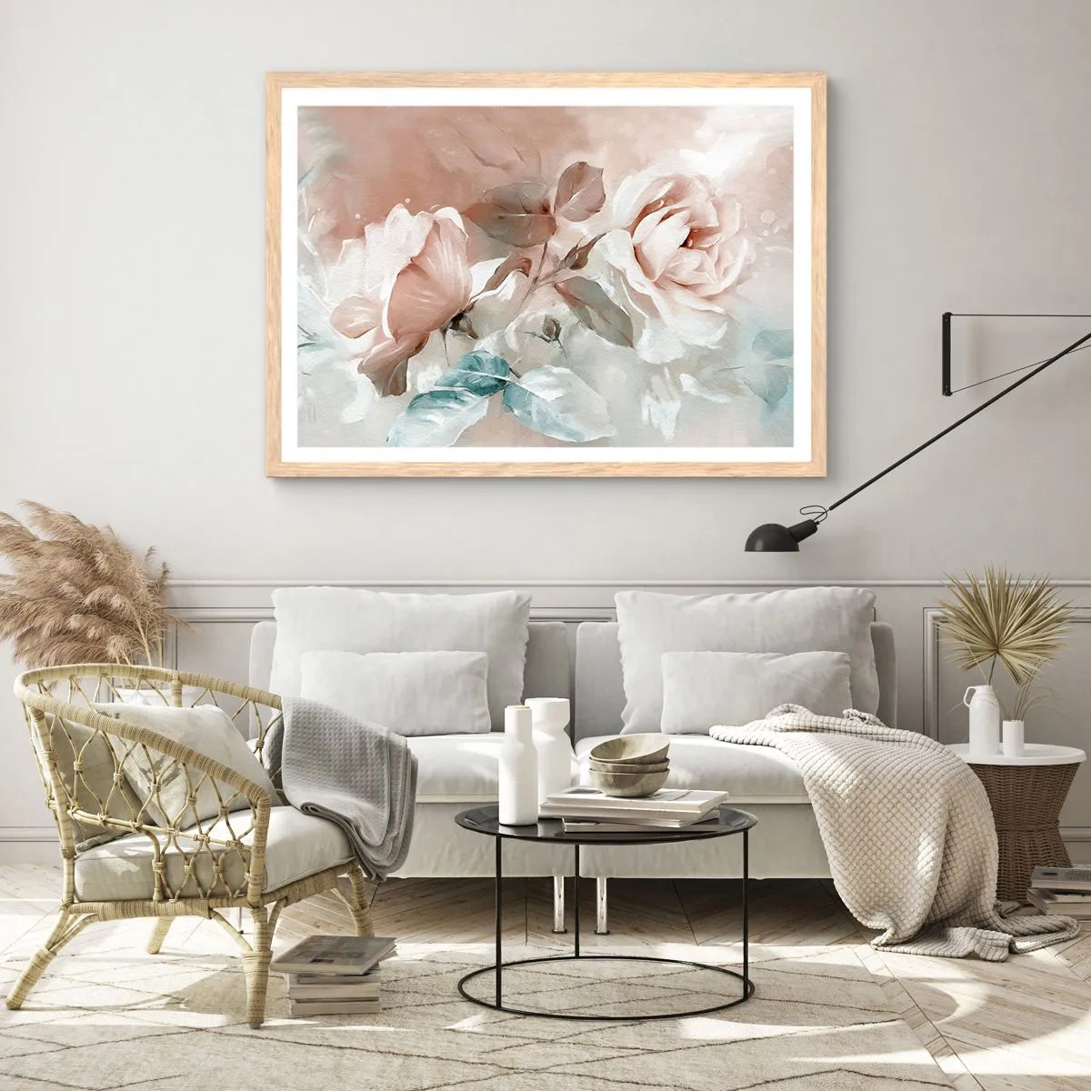 Póster en marco roble claro - El espíritu del romanticismo - 50x40 cm