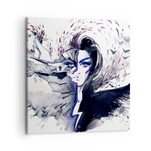 Cuadro sobre lienzo - Impresión de Imagen - Demoníaca y hermosa - 50x50 cm