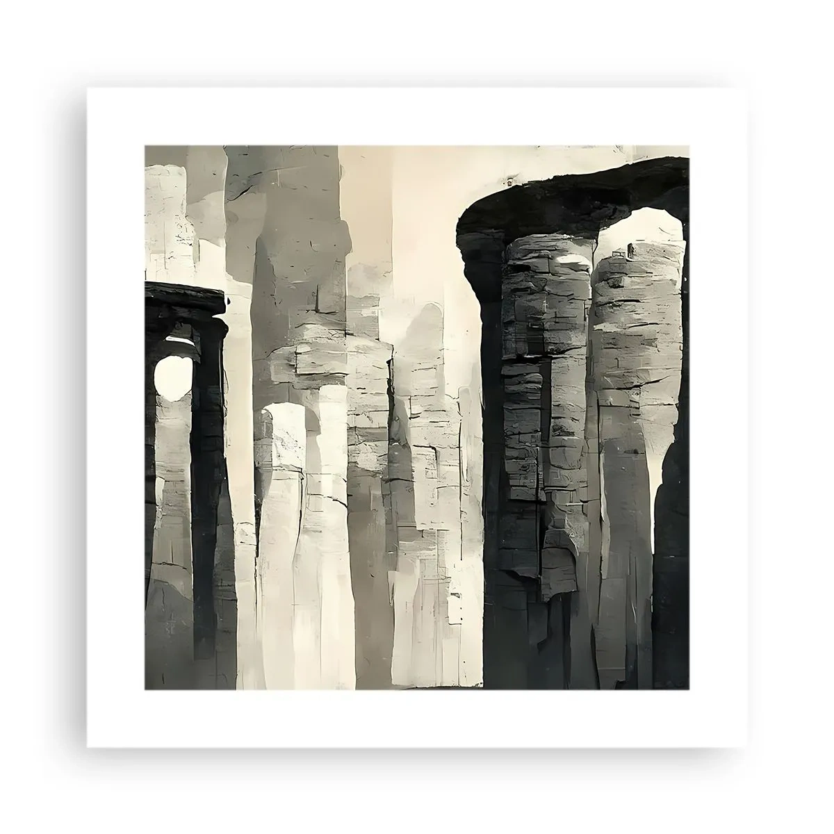 Póster - La majestuosidad de la antigüedad - 40x40 cm