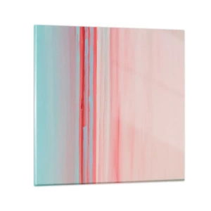 Cuadro sobre vidrio - Impresiones sobre Vidrio - Abstracción al amanecer - 30x30 cm