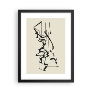 Póster en marco negro - Tal vez sea un paisaje - 30x40 cm