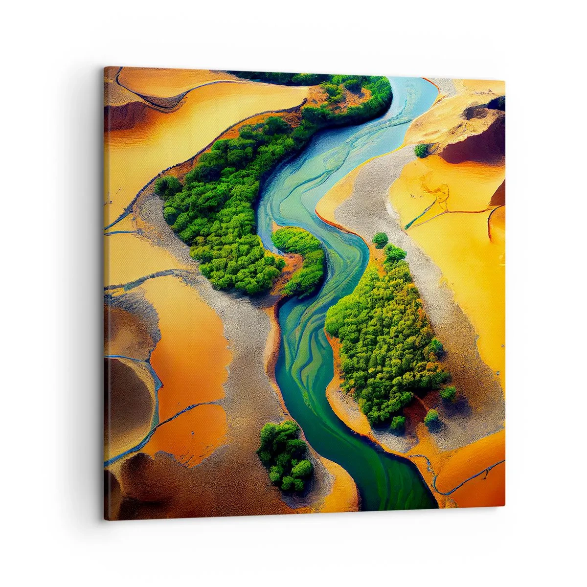 Cuadro sobre lienzo - Impresión de Imagen - Río que da vida - 50x50 cm